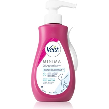 Veet Minima Sensitive Skin крем за депилация за чувствителна кожа алое вера и витамин Е. 400ml