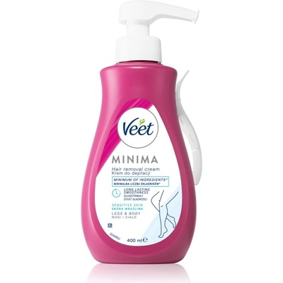 Veet Minima Sensitive Skin крем за депилация за чувствителна кожа алое вера и витамин Е. 400ml