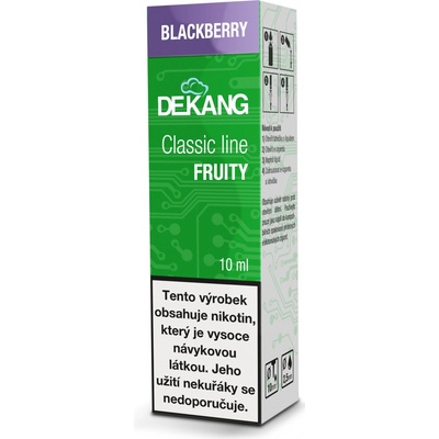 Dekang Classic Blackberry 10 ml 0 mg