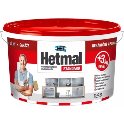 Hetmal STANDARD 15 + 3 kg biely