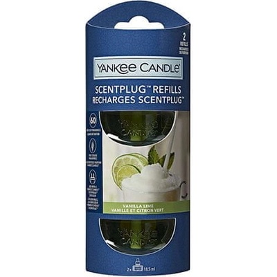 Yankee Candle náplně do osvěžovače vanilka s limetkou 2 x 18.5 ml