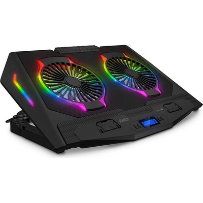 CONNECT IT NEO RGB podsvícení chladicí podložka pod notebook, ČERNÁ; CCP-3020-BK – Sleviste.cz