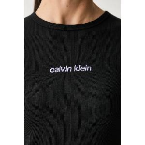 Calvin Klein Jeans тениска дамска от памук с еластан (LV047G816G) - answear - 107,38 лв