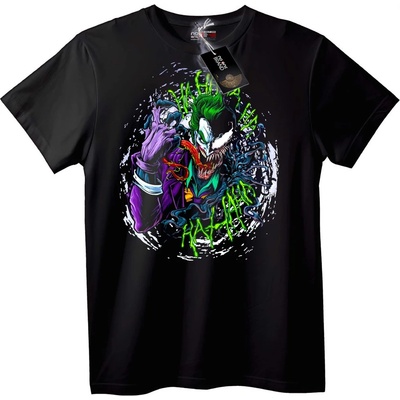 NOONEBRAND Тениска Joker Зелена Коса - 2XL, Black