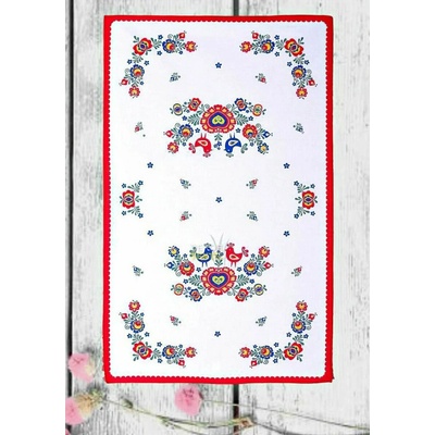 FORBYT Utěrka Folklor modrá 45 x 70 cm