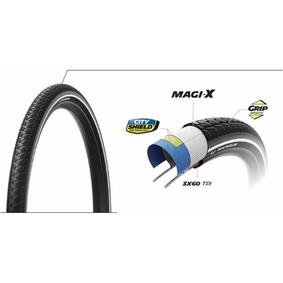 MICHELIN CITY TOURING 700x35C PERFORMANCE LINE DRÁT (001226)