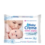 Baby Crema Мокри кърпички Baby Crema - Water, 15 броя (2191) - baby