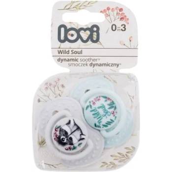 LOVI Wild Soul Dynamic Soother Boy 0-3m силиконов динамичен биберон 2 бр