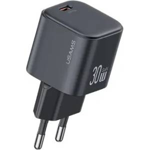 USAMS Бързо зарядно устройство USAMS USAMS US-CC262 USB-C 30W GaN FAST CHARGE, черен (CC262TC01)