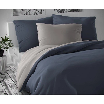 Kvalitex Obliečky Luxury sv./tm. sivá 70x90 140x200
