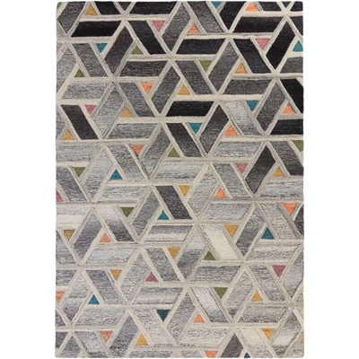 Flair Rugs Moda River Grey / Multi Čiernobiela