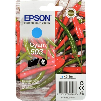 Epson 503 T09Q240 C13T09Q24010 циан (cyan) оригинална касета (C13T09Q24010)