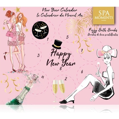Spa Moments Happy New Year šumivé gule do kúpeľa 8 x 50 g