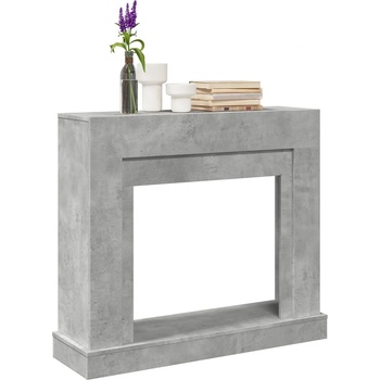 vidaXL Облицовка за камина бетонно сив 100x30x87, 5 см инженерно дърво (854565)