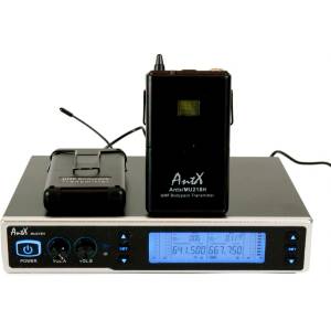 Ant X Двоен uhf микрофон mu218h case за глава в алуминиев куфар (mu218h case) Радиостанции