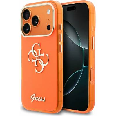 GUESS IML 4G Script Metal Logo Задна Обвивка за iPhone 17 Pro Orange Guess | Oranzhev | МЪЖЕ | UNI