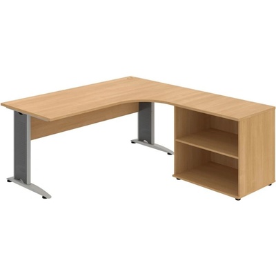 OFFICE PRO s.r.o. HOBIS kancelársky stôl pracovný, zostava ľavá - CE 1800 HL, dub