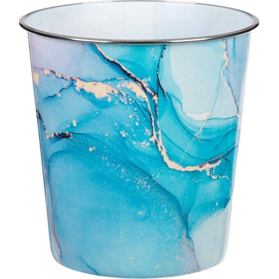 5 л пластмасово кошче за боклук с мраморен декор