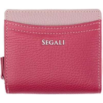 Segali dámska kožená peňaženka SG 27544B Viva Magenta Cameo Rose