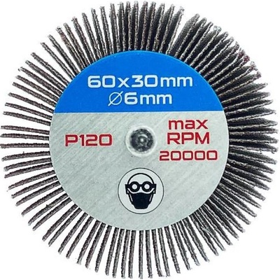 Lístkový kotouč 60x30-6mm / zrno 120