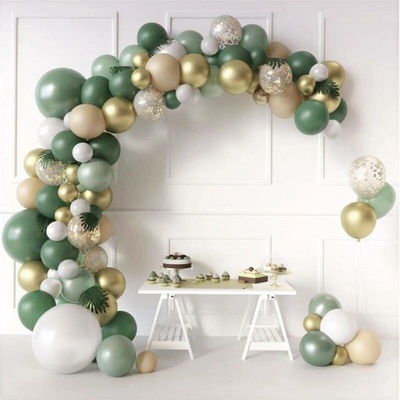Balónková girlanda zlato zelené Cakesicq
