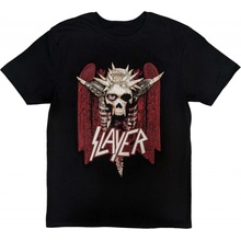 Slayer tričko Nailed red čierne