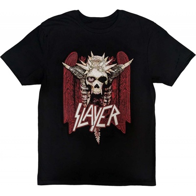Slayer tričko Nailed red čierne