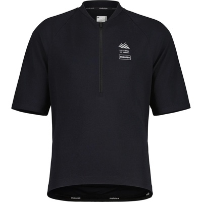 Maloja Мъжка фланелка с къс ръкав за колоездене Maloja SpiazzoM. Cycling jersey - Deep Black (056-4234-0112)