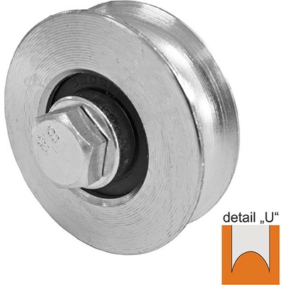 EKOfence Koliesko pojazdu - U, Zn, D100mm 6263