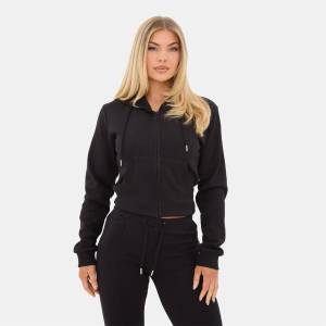 I Saw It First Суичър I Saw It First Zip Up Hoody - Black