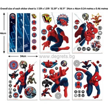 Image 1 of Стикер Спайдърмен 6 бр