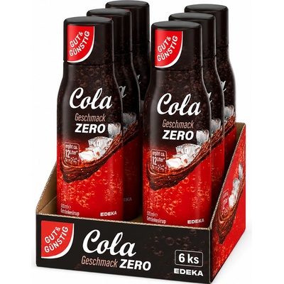 G&G Sirup příchuť Cola Zero 6 x 500 ml