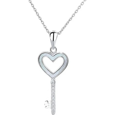 Majya Stříbrný přívěsek s řetízkem KEY 10223