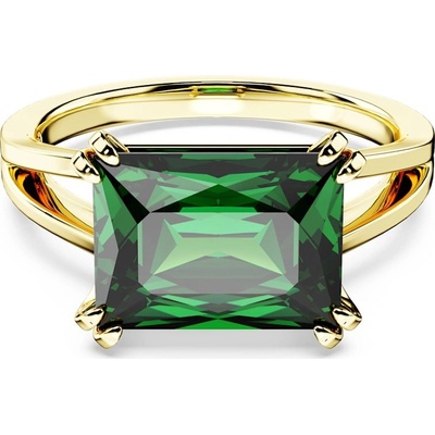 Swarovski Luxusný pozlátený prsteň s kryštálom Matrix 56771