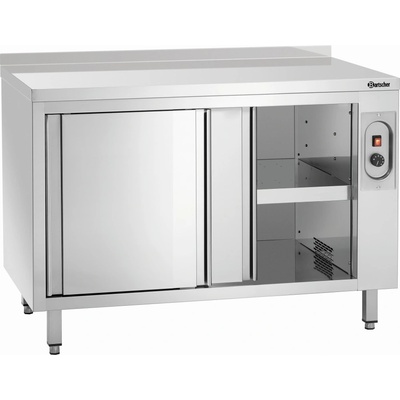 BARTSCHER Vyhřívaná skříňka série 700 s lištou, 1200x700x850 mm, posuvné dveře 348127