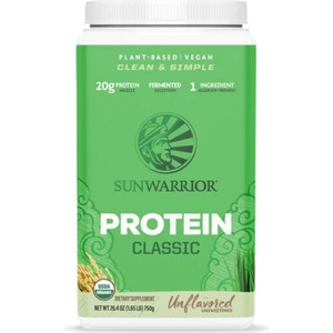 Sunwarrior Classic Protein Powder | Organic Fermented Brown Rice [750 грама] Неовкусен