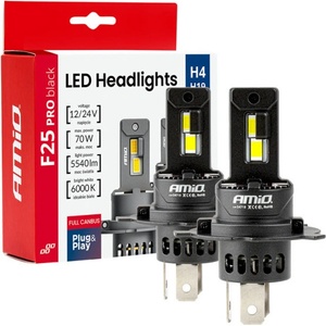 FORMPLAS КРУШКИ amio f25 pro black led h4/19 70w 12-24v
