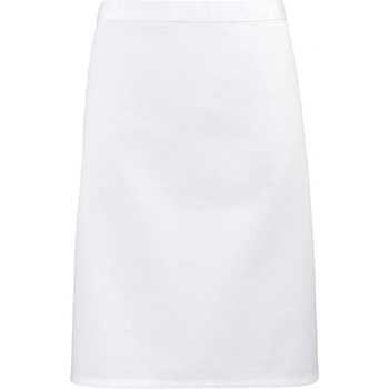 Premier Zástěra Colours PR 151 do pasu krátká COT-39015100199 Bílá