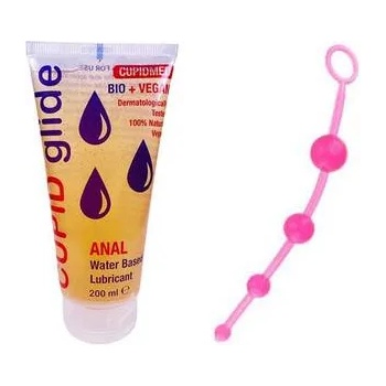 Image 1 of Анален лубрикант Cupid Glide Anal 200ml + Анална броеница