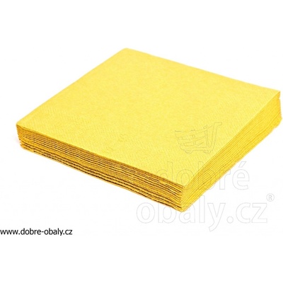 Gastro ubrousky papírové 2V 50ks žluté 33x33cm – Zboží Dáma
