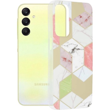 GKK Дамски Калъф за SAMSUNG A25, GKK Elegant Marble Case, Златист (5949419082120)