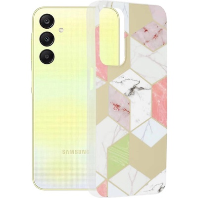 GKK Дамски Калъф за Samsung A25, GKK Elegant Marble Case, Златист (5949419082120)