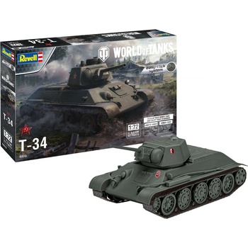 Revell Plastic ModelKit World of Tanks 03510 T-34 1:72