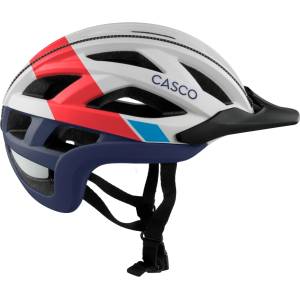 CASCO Каска за велосипед CASCO Cuda Bike helmet - Weiss / Rot / Blau - размер M 54-58 cm (851-1884-0812)