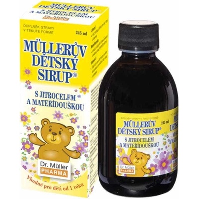 Müllerův dětský sirup s jitrocelem a mateříd. 245 ml