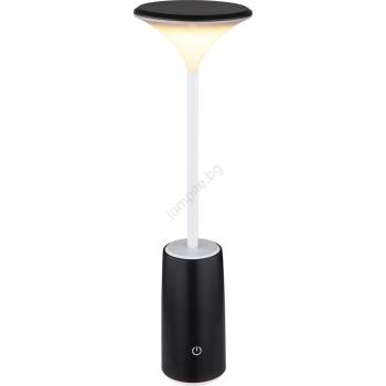 GLOBO 21020B - LED Димируема настолна лампа QUIRIN LED/1, 2W/3, 7V 3000K черен (GL7992)