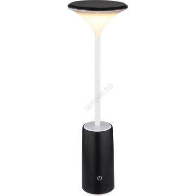 GLOBO 21020B - LED Димируема настолна лампа QUIRIN LED/1, 2W/3, 7V 3000K черен (GL7992)