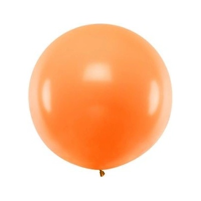 Okrúhly balón 1m pastel oranžový