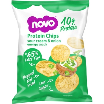 Novo Nutrition Protein Chips zakysaná smetana jarní cibulka 30g