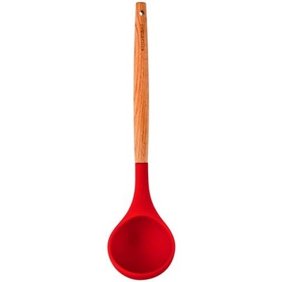KITCHISIMO NABĚRAČKA "KITCHISIMO" ČERVENÁ SILIKON/DŘEVO_hamashop
